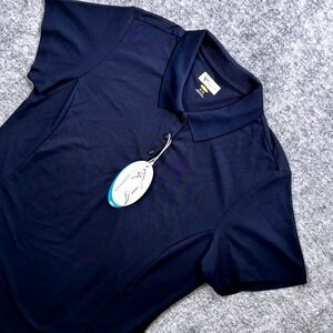 Greg Norman Pro Series Polo Shirt Mens XL Nvy Blue NWT Moisture Wicking MSRP $45